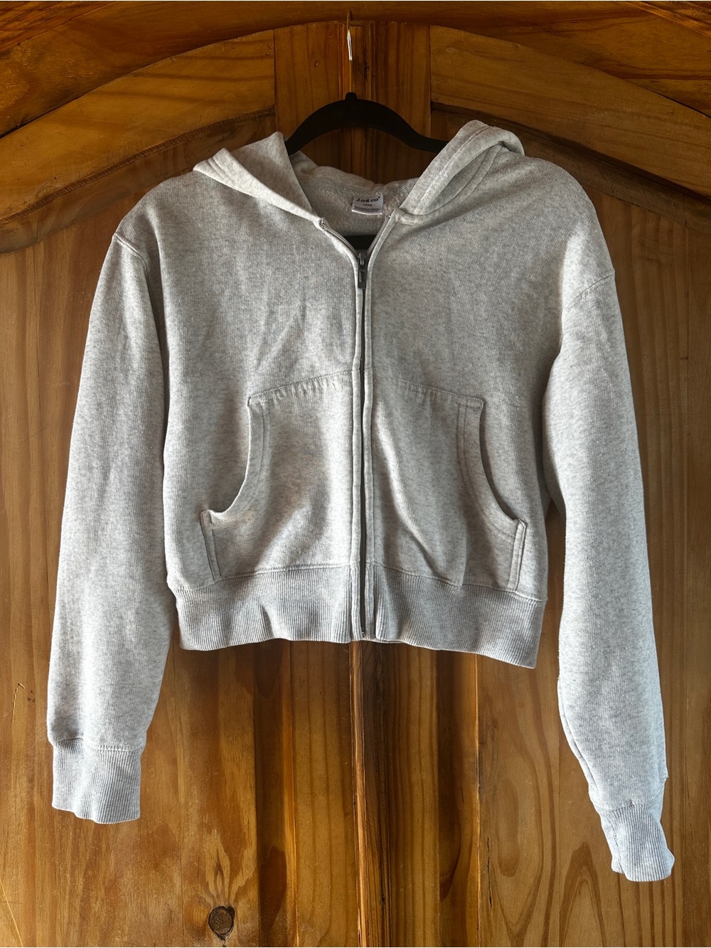 Women’s Light Gray Zip-Up Hoodie XS